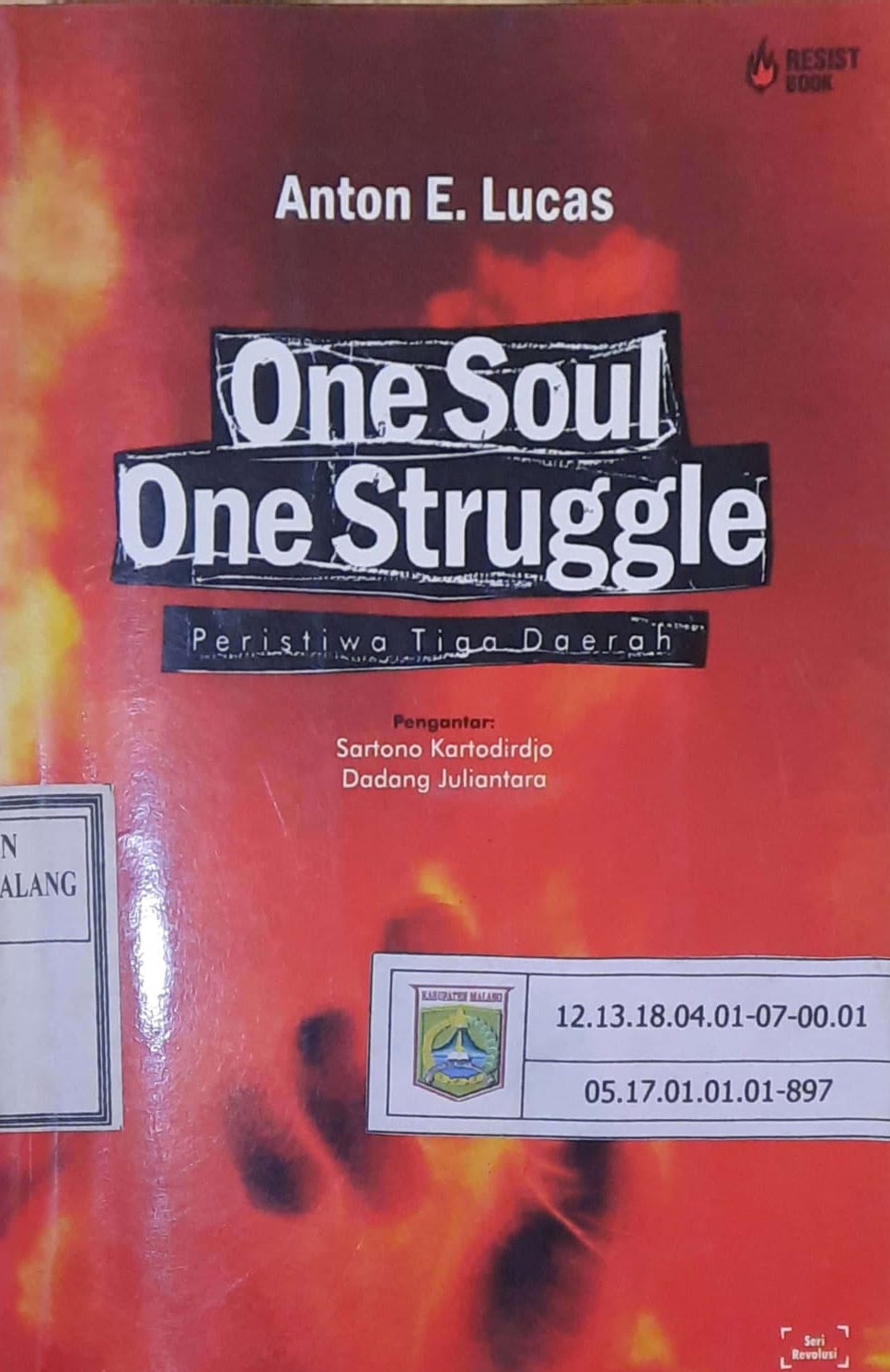 Cover One soul one struggle : Peristiwa tiga daerah